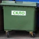 Мусорный контейнер (бак) WEBER Германия 1100л для раздельного сбора мусора (стекло) - изображение 1
