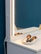 Туалетный столик Dzerkalko с профессиональной LED COB подсветкой, 70х38х175 см, белый - изображение 2