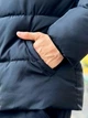 Чоловіча зимова куртка тепла на пуху водостійка пуховик з капюшоном до -25℃ L Чорна - зображення 9
