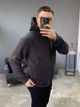 Мужская зимняя кофта на флисе с капюшоном утепленная флиска на змейке Frost М Темно Серая - изображение 5