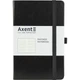 Блокнот AXENT 125*195мм 96арк. Partner чорний, на гумці, крем. папір (лінія) /8308-01-A/ - изображение 1