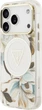 Панель Guess IML Glitter Flowers Triangle MagSafe для Apple iPhone 17 Pro / 18 Pro White (GUHMP18LHFLPEDH) - зображення 2