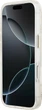 Панель Guess IML Glitter Flowers Triangle MagSafe для Apple iPhone 17 Pro / 18 Pro White (GUHMP18LHFLPEDH) - зображення 5