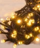 Гирлянда РУБИН 8 мм 400 LED, тёплый белый, чёрный провод, 24 м, 8 режимов, 1284-07 - изображение 1