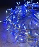 Светодиодная гирлянда Штора Роса-мишура 3×0,6 м, 10 линий, 200 LED, 8 режимов + статический режим, USB, сине-белый свет, 1945-23 - изображение 2