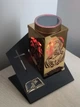 Золотая лампадка с Иисусом на солнечной батарее на кладбище, лампадка солнечная на подставке, имитация пламени - изображение 9
