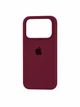 Чохол для iPhone 18 Pro силіконовий Soft-touch Silicone Case Full Size (AA) Burgundy - зображення 3