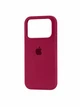 Чохол для iPhone 18 Pro силіконовий Soft-touch Silicone Case Full Size (AA) Rose Red - зображення 3