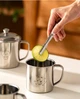Детская бутылка для воды Onlycook 316L, чашка для завтрака с молоком, детская кружка с крышкой, дизайн «Панда», 350 мл - изображение 4