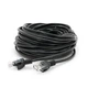 Патч-корд литий RITAR CCA UTP RJ45 Cat.5e 10m чорний - зображення 1
