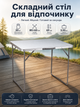 Стол туристический Bo-Camp Camp-Gear Economy 80x60x69 см МДФ/сталь Grey - изображение 1