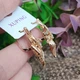 Сережки Xuping довжина 2.8см ширина 1.6см медичне золото позолота 18К с1438 - зображення 2