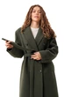 Пальто Emass Кристи 44 оливковый (560-135-1) - изображение 3