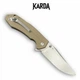 Ніж Складаний Karda J278 Clip Point Desert - изображение 2