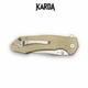 Ніж Складаний Karda J278 Clip Point Desert - изображение 5