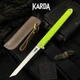 Ніж складний Karda J097 lime green handle tanto blade - изображение 6