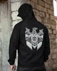 Чоловіча олимпійка Born Of War Eagle в стилі мілітарі зі стрейч-вельвету з капюшоном і блискавкою M - зображення 1