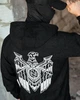 Чоловіча олимпійка Born Of War Eagle в стилі мілітарі зі стрейч-вельвету з капюшоном і блискавкою M - зображення 5