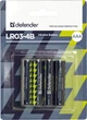 Батарейка AAA/LR03, Лужна, Defender, (блістер 4 шт.) - изображение 3