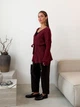Вязаный женский кардиган Мечта ART KNIT бордо, oversize 046615 - изображение 6