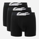 Набор трусов боксеров мужских хлопковых Lacoste 320111867 3XL 3 шт Черный (1162650750) - изображение 1