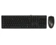 Комплект клавіатура+мишка KK-3+OP-330, USB, Чорна (KK-3330 Black) - зображення 1