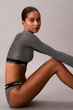 Топ с уплотнённой чашкой Calvin Klein 42(S) Чёрный-полоска (158030) - изображение 4