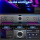 Компьютерные колонки Jeecoo A40 Bluetooth USB RGB-подсветка 2x5 Вт - изображение 5