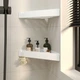 Полка угловая для ванной комнаты Nice & Cozy Even белая 110365 - изображение 4