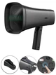 Портативный мегафон с Bluetooth, USB, TF-картой, FM-радио, записью звука и солнечной батареей, 8 Вт, 1200 мА·ч, черный - изображение 9