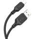 Дата кабель Hoco X90 Cool silicone USB to Lightning (1m) Black - зображення 3