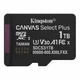 Карта памяти microSDXC, 1Tb, Canvas Select Plus, Class 10 UHS-I U3 V30 A1, без адаптера Kingston 000358058 - изображение 1