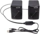 Колонки 2.0 CSP-U004RGB Black, 2 x 3 Вт, пластиковый корпус, питание от USB Maxxter 000358323 - изображение 4