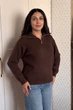 Светр INEDIT 10638 Brown ONE SIZEшт. - изображение 1