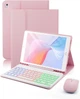 Чохол з клавіатурою та мишею для iPad 10.2/10.5 Bluetooth QWERTZ RGB - зображення 1