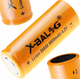 Аккумулятор Li-Ion X-Balog 26650 8800mAh, 4.2V многоразовая батарейка Оранжевый - изображение 4