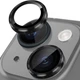 Захисне скло на камеру Fiji Metal Lens для Apple iPhone 15 для лінз із металевою рамкою Black - зображення 1