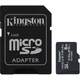Карта памяти Kingston microSDHC Industrial 8GB Class 10 UHS-1(U3) A1 V30 + SD adapter (SDCIT2/8GB) [177345] - изображение 1