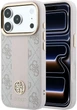 Etui na smartfon Guess 4G with Stripe Round and Classic Logos MagSafe do Apple iPhone 18 Pro / Apple iPhone 17 Pro Pink (3666339652623) - obraz 1