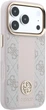 Etui na smartfon Guess 4G with Stripe Round and Classic Logos MagSafe do Apple iPhone 18 Pro / Apple iPhone 17 Pro Pink (3666339652623) - obraz 4