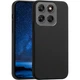 Силиконовый (TPU) чехол Deexe Matte Case для Motorola Moto G77 / Moto G67 - Black - изображение 1