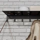 Вешалка для одежды и полотенец Nice & Cozy Stand с полкой и крючками черная 110332 - изображение 5