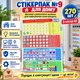 Наліпки для маркування електрощитів "Стикерпак №9. Все для електрика" Комплект: 270шт. - зображення 1