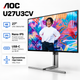 Монитор AOC U27U3CV 27'' Ultra HD 4K 25 Вт Nano IPS 60 Гц для дизайна Черный/Серый - изображение 1