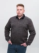 Поло мужское коричневое с длинным рукавом 5404-08 3XL - изображение 1