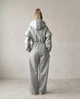 Женский теплый спортивный костюм комбинезон 140 графит XL - изображение 3