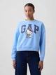 Свитшот на флисе женский GAP 895222578 XL Голубой (1162454895) - изображение 1