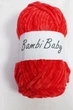 Плюшева пряжа Bambi Babi 032 Червоний велюр 100 г/110 м - зображення 3