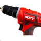 Дрель-шуруповерт аккумуляторная MPT 16 V Li-ion 1.5 Ач 2 скорости 0-400/1450 об/мин 10 мм 2 АКБ. Red (MCDT1626.B2) 4732588 - изображение 6