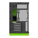 Корпус Geometric Future Model 3 Glass без БП Black/Green (GEO-M3-BNV) - изображение 8